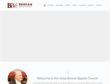 Tablet Screenshot of bereanbaptist.cc
